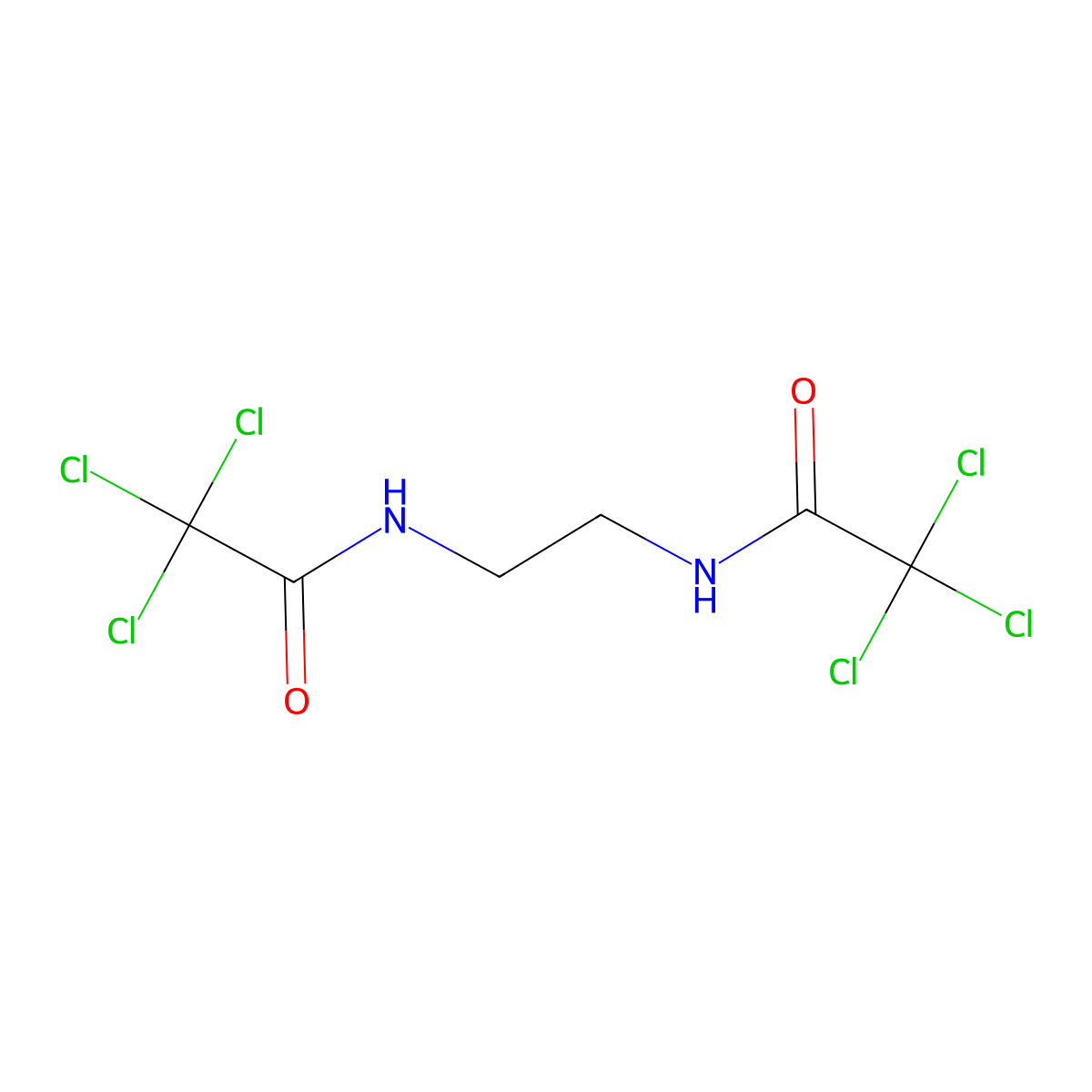 Acetamide, N,N'-ethylenebis(2,2,2-trichloro- molecular structure, CAS 17408-50-3