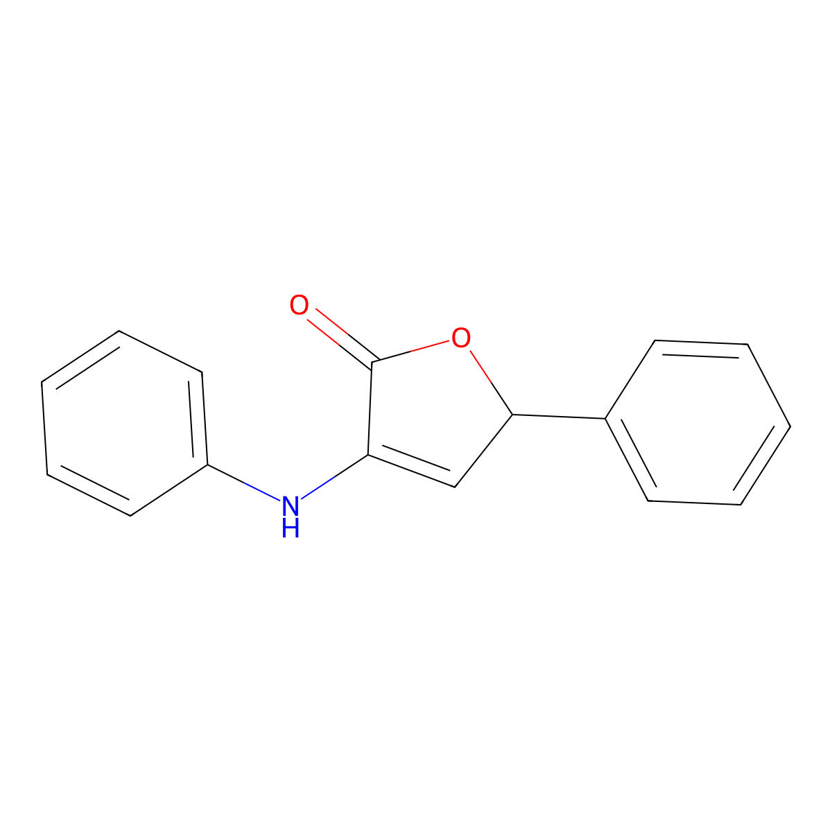 3-Anilino-5-phenylfuran-2(5H)-one molecular structure, CAS 17408-56-9