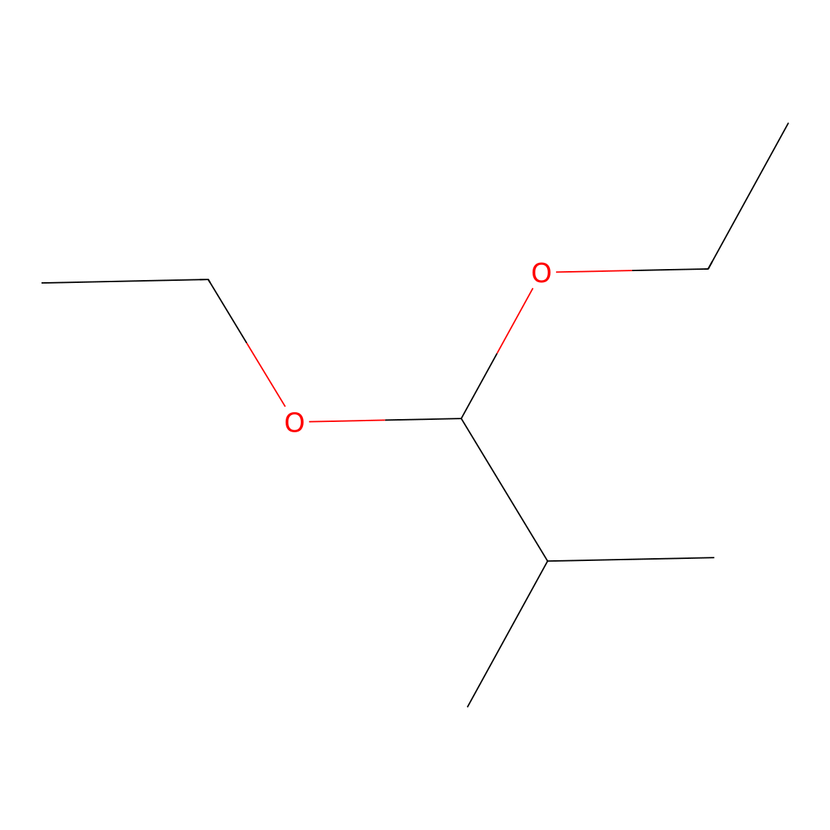 1,1-Diethoxy-2-methylpropane molecular structure, CAS 1741-41-9