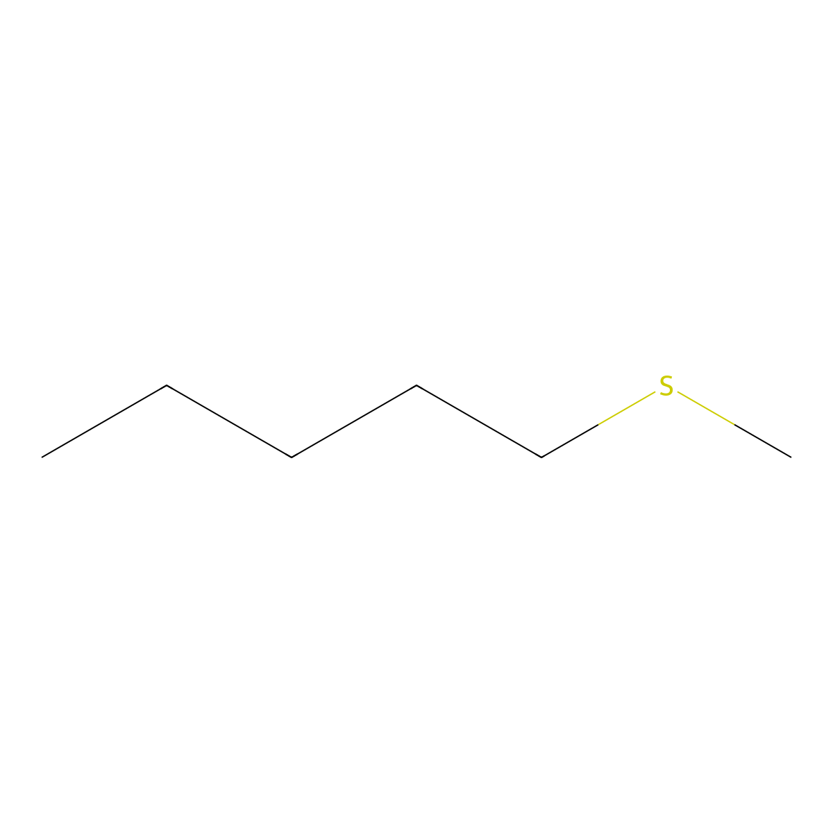 Amyl Methyl Sulfide molecular structure, CAS 1741-83-9