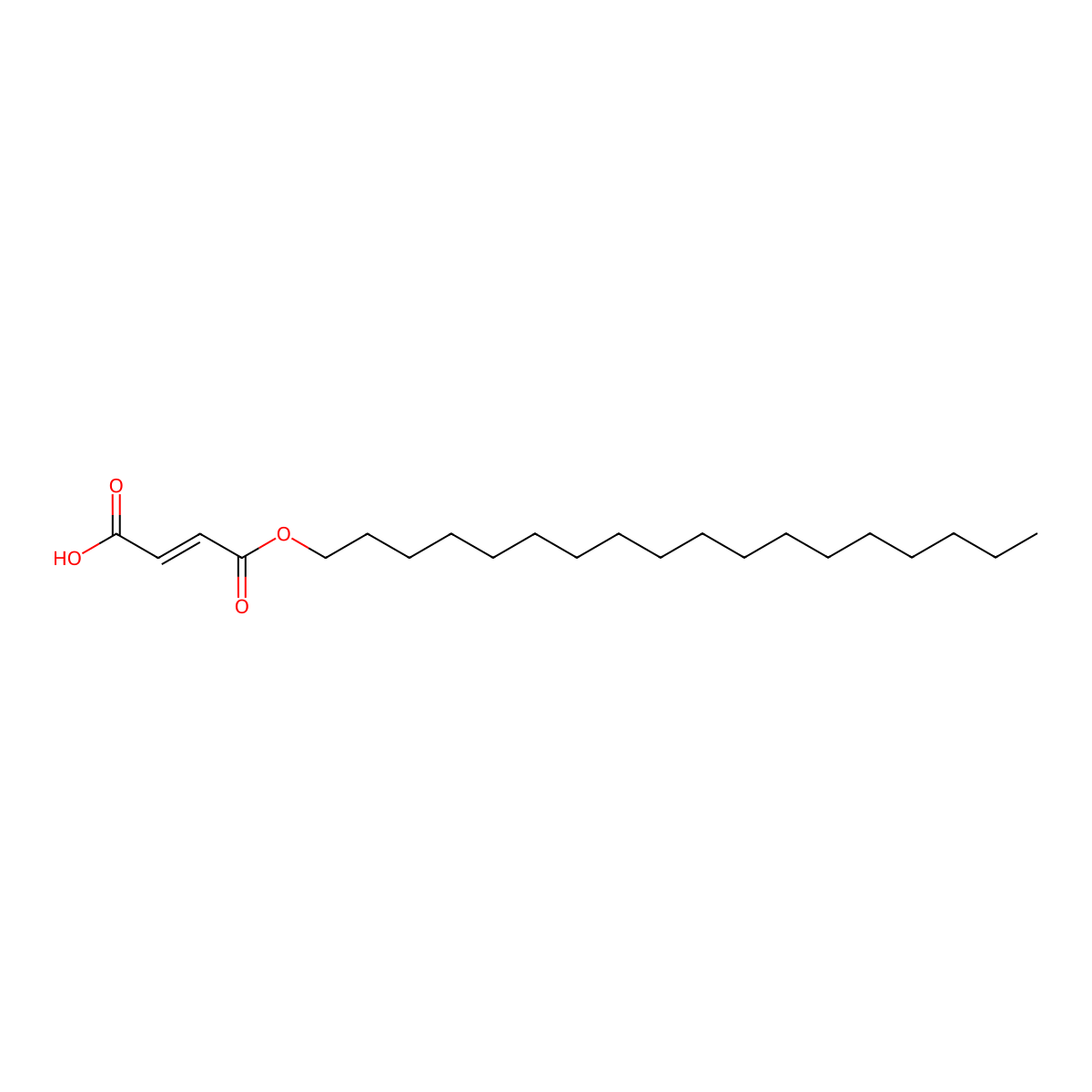Monostearyl fumarate molecular structure, CAS 1741-93-1