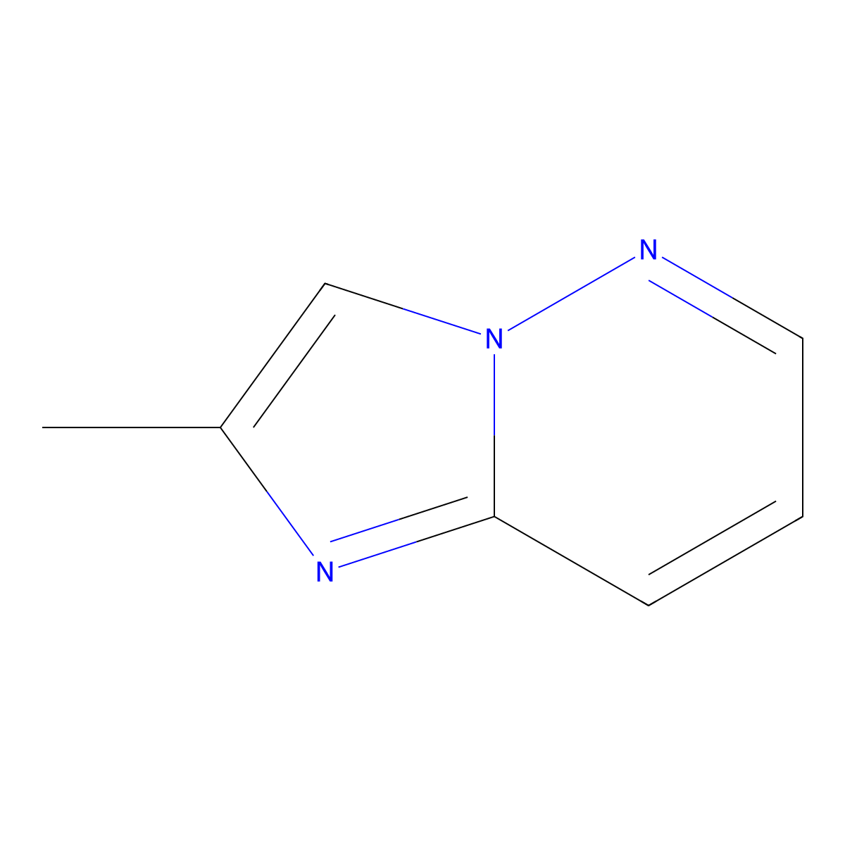 2-Methylimidazo[1,2-b]pyridazine molecular structure, CAS 17412-37-2