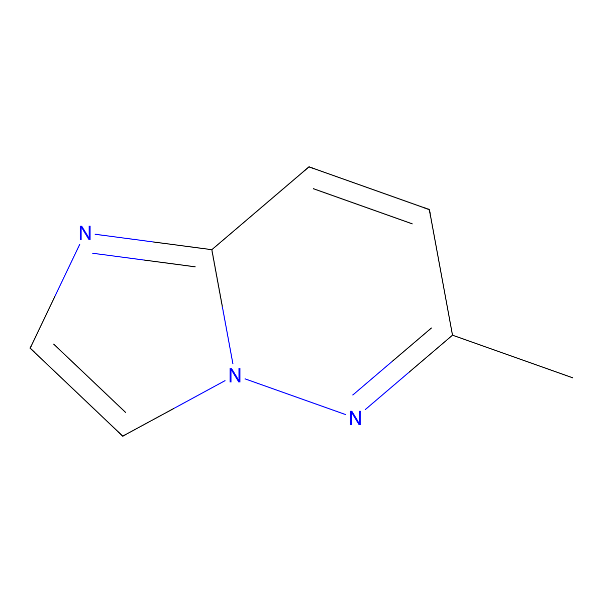 6-Methylimidazo(1,2-b)pyridazine molecular structure, CAS 17412-38-3