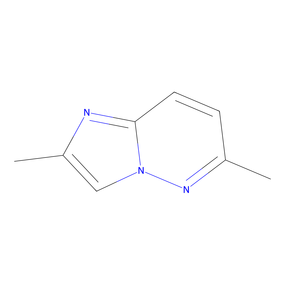 2,6-Dimethylimidazo[1,2-b]pyridazine molecular structure, CAS 17412-39-4