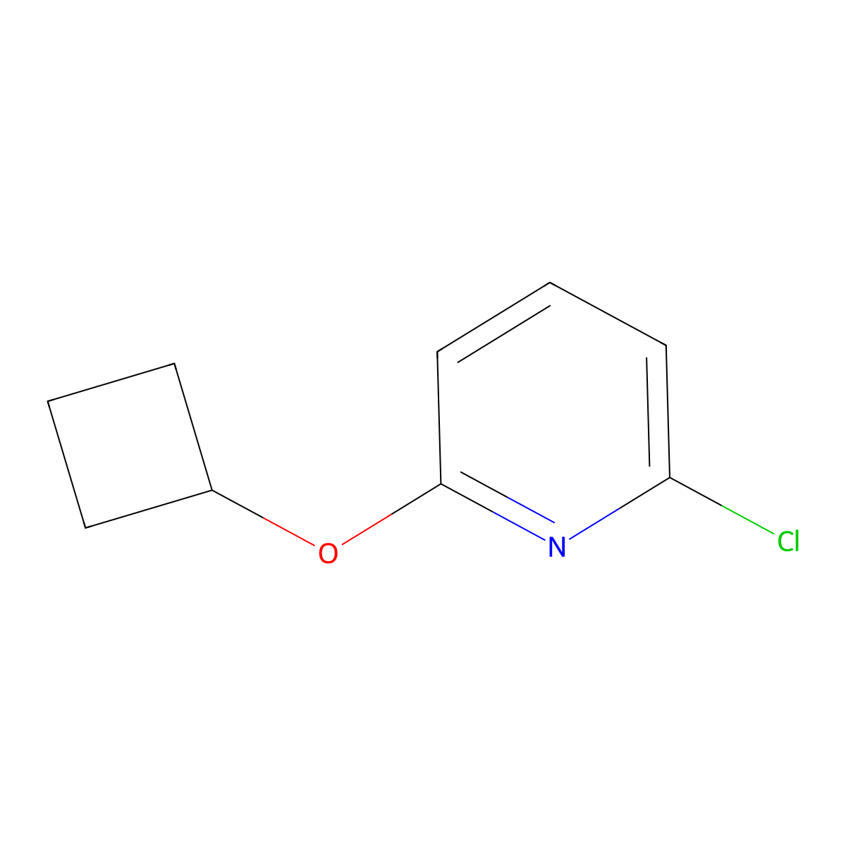 2-Chloro-6-cyclobutoxypyridine molecular structure, CAS 174134-86-2