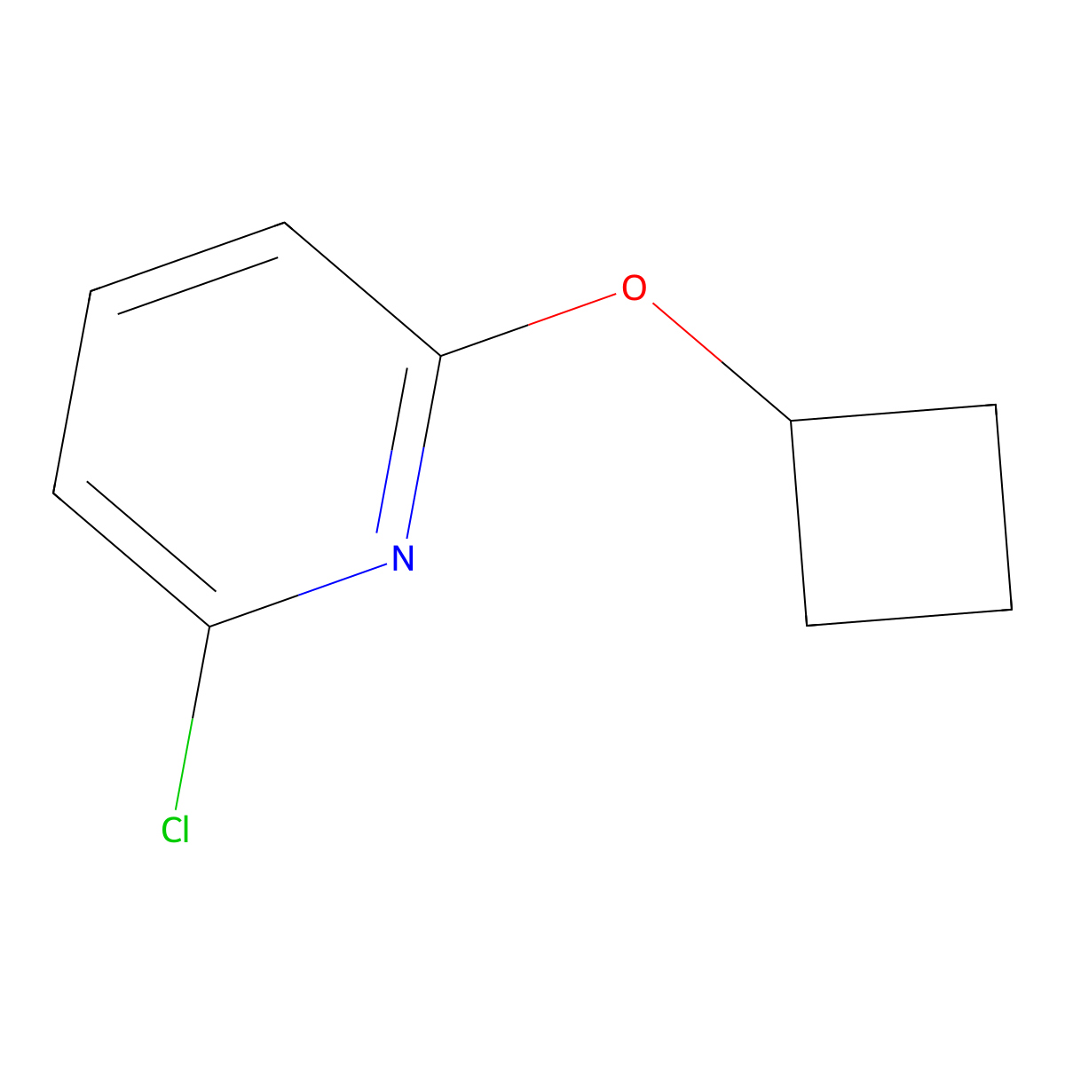 2-Chloro-6-cyclobutoxypyridine molecular structure, CAS 174134-86-2