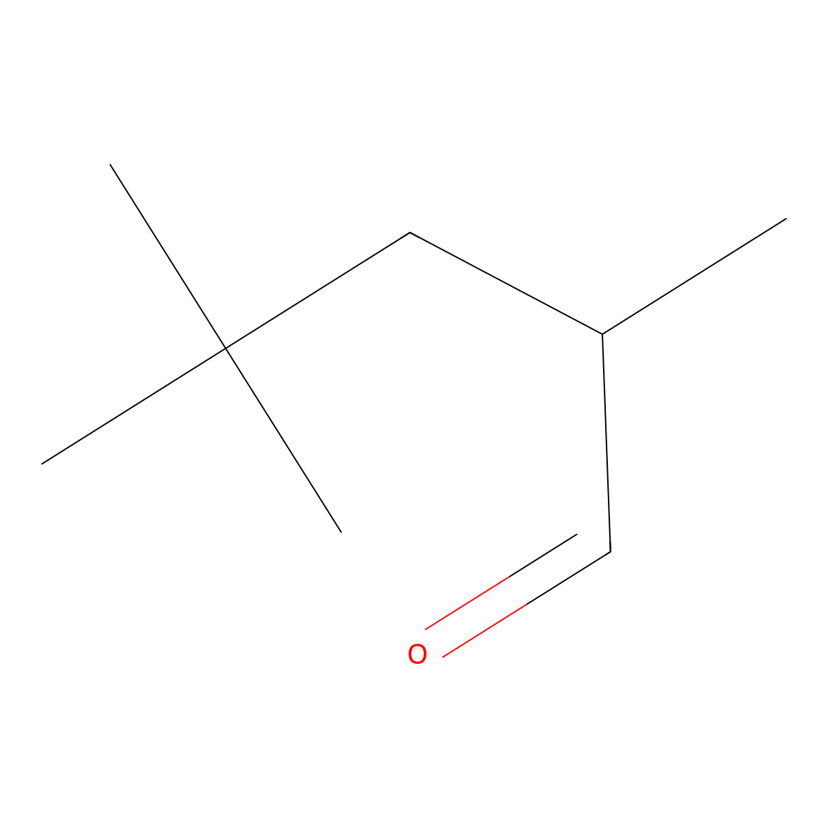 2,4,4-Trimethylpentanal molecular structure, CAS 17414-46-9