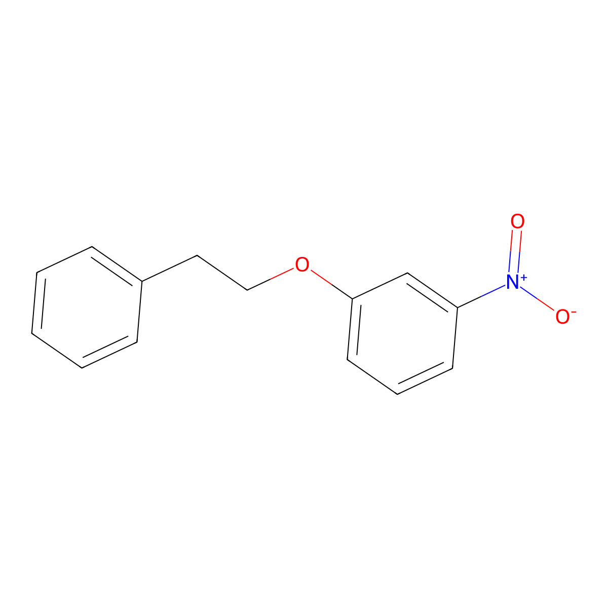 1-Nitro-3-(2-phenylethoxy)benzene molecular structure, CAS 17414-73-2
