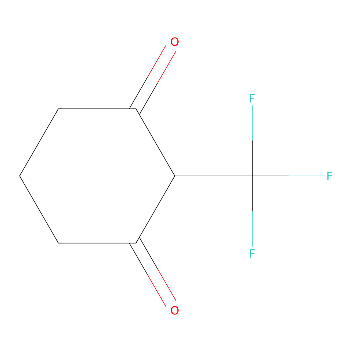 2-(Trifluoromethyl)cyclohexane-1,3-dione molecular structure, CAS 174141-70-9