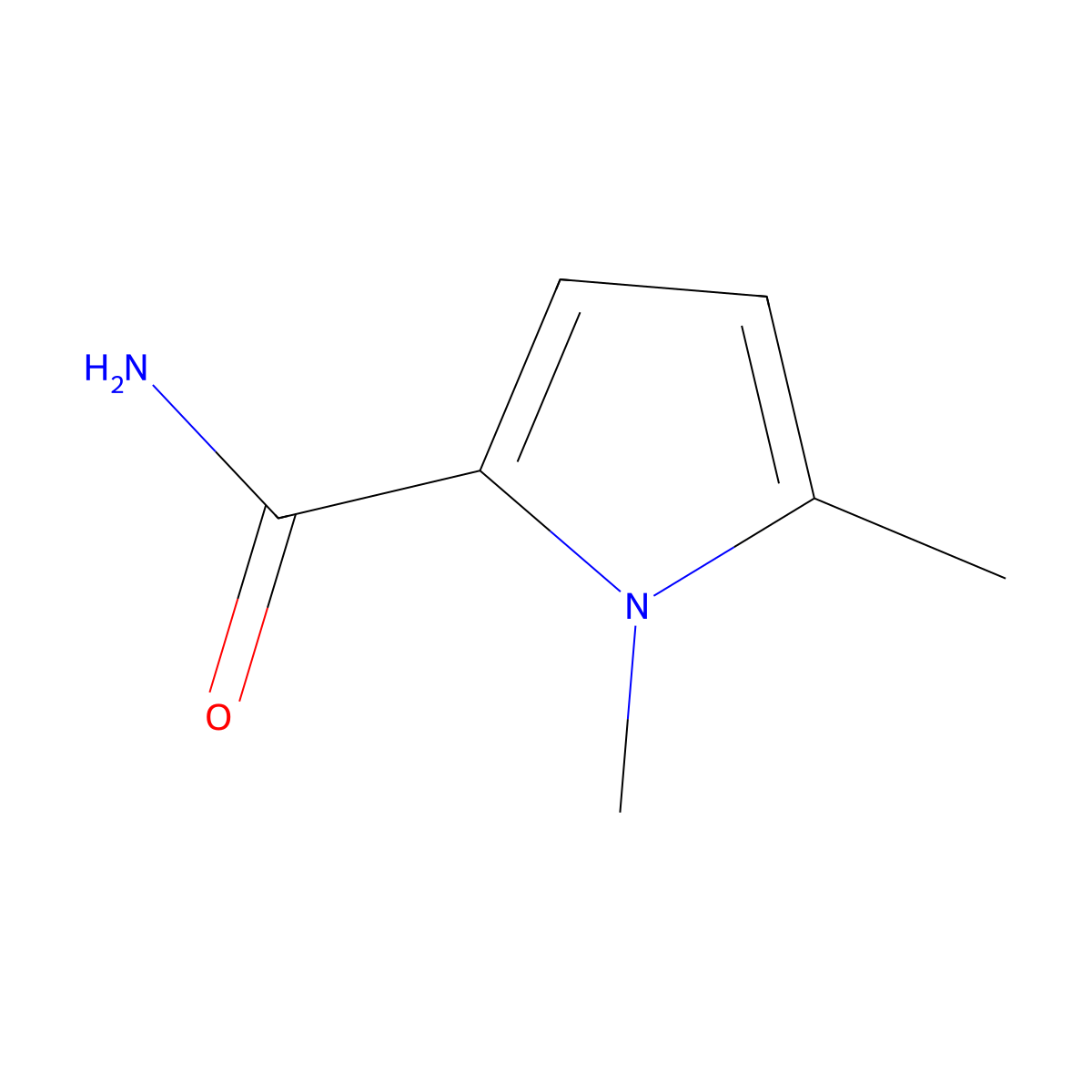 1,5-dimethyl-1H-pyrrole-2-carboxamide molecular structure, CAS 174151-06-5