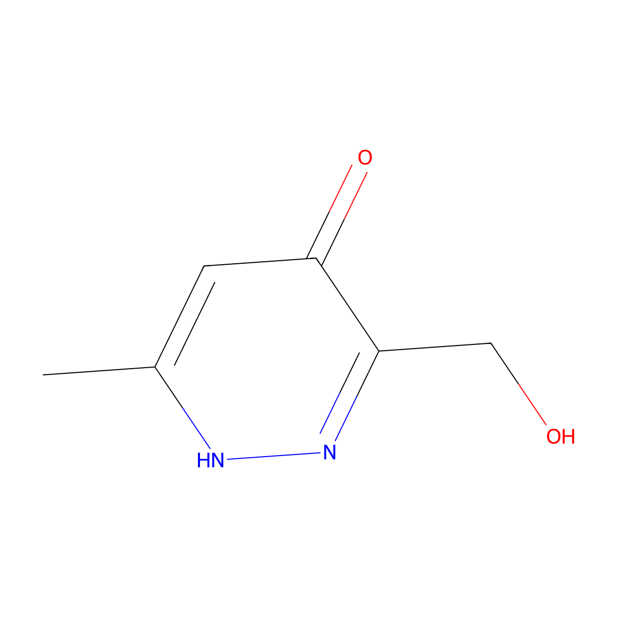 3-(Hydroxymethyl)-6-methyl-1,4-dihydropyridazin-4-one molecular structure, CAS 17417-50-4