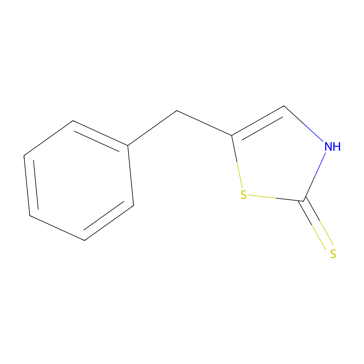 5-(Phenylmethyl)-2(3H)-thiazolethione molecular structure, CAS 174184-14-6
