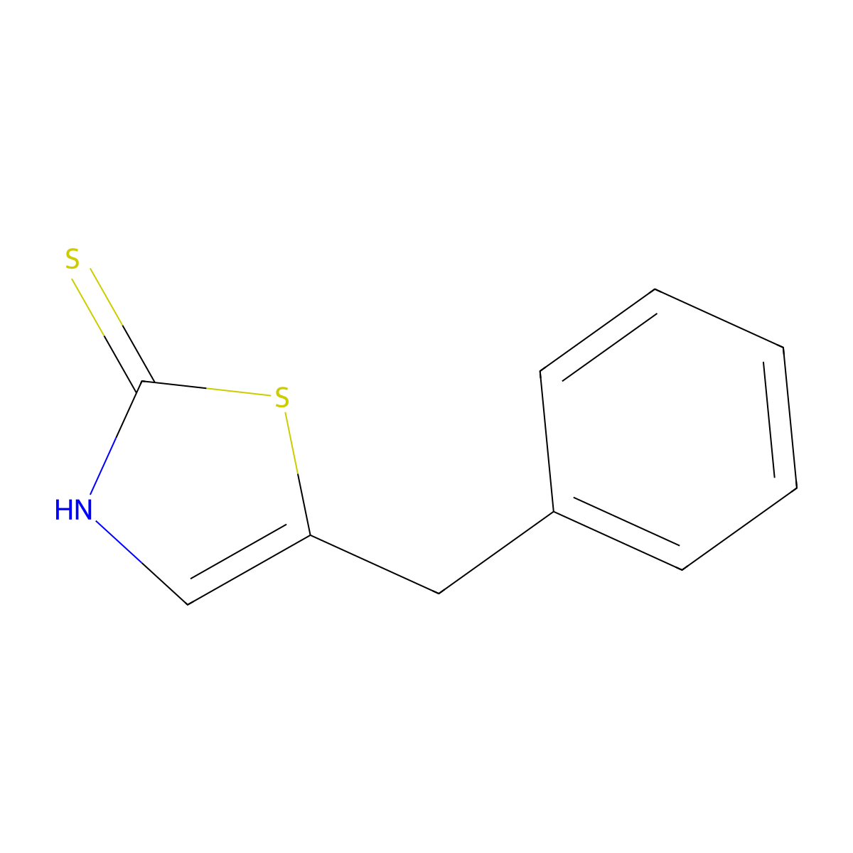5-(Phenylmethyl)-2(3H)-thiazolethione molecular structure, CAS 174184-14-6