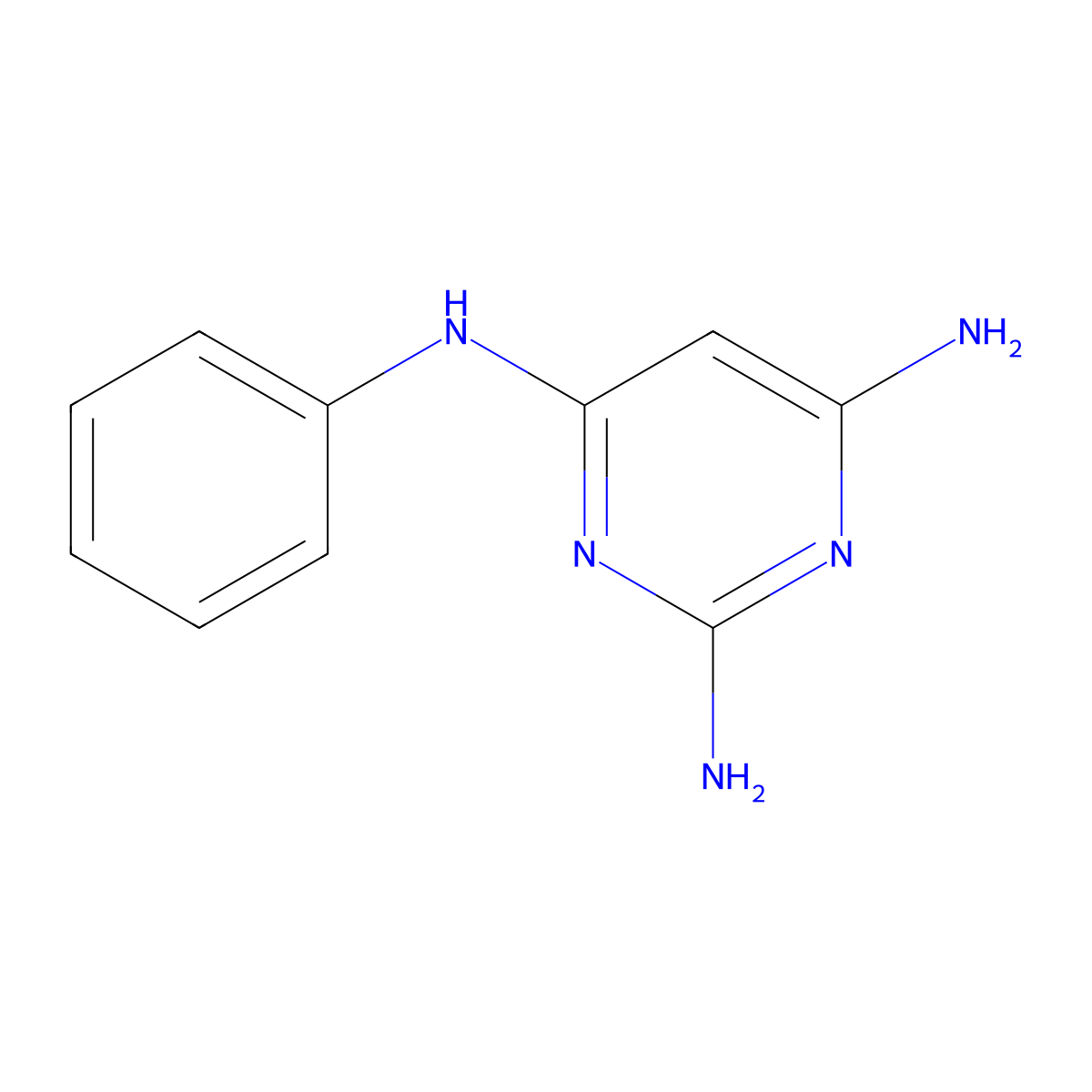 4-N-phenylpyrimidine-2,4,6-triamine molecular structure, CAS 17419-08-8