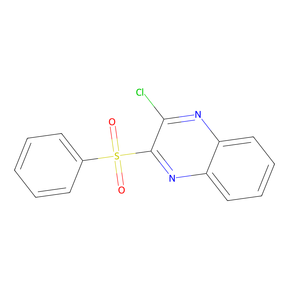 2-Chloro-3-(phenylsulfonyl)quinoxaline molecular structure, CAS 174192-76-8