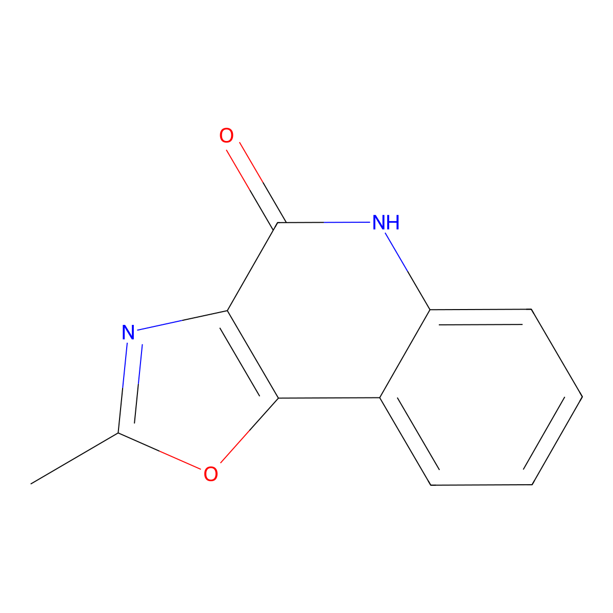 2-methyl[1,3]oxazolo[4,5-c]quinolin-4(5H)-one molecular structure, CAS 174197-07-0