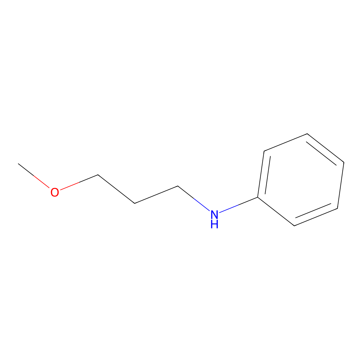 N-(3-Methoxypropyl)aniline molecular structure, CAS 174197-43-4