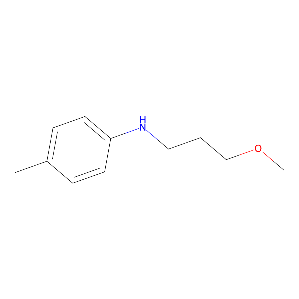 N-(3-methoxypropyl)-4-methylaniline molecular structure, CAS 174197-46-7