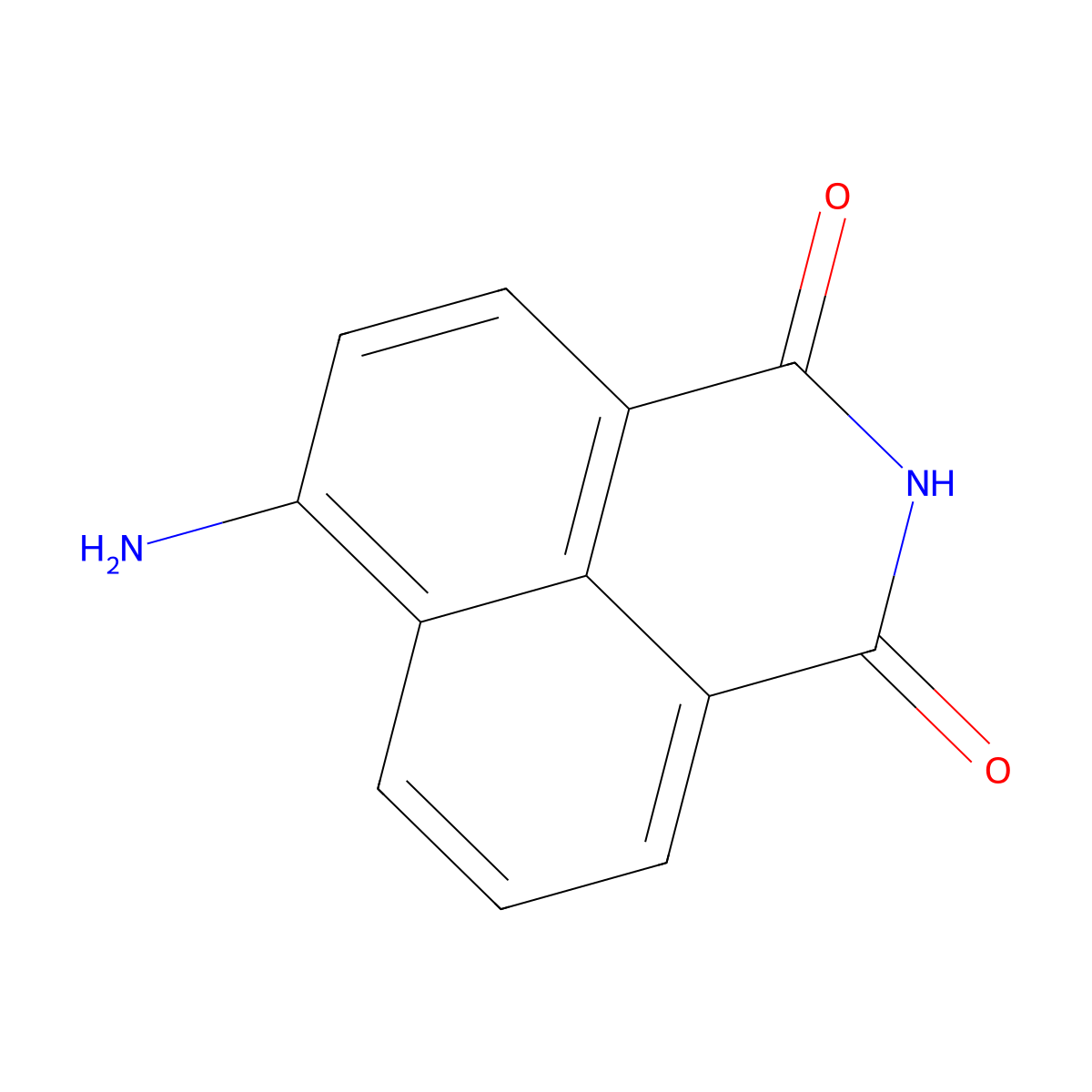 4-Amino-1,8-naphthalimide molecular structure, CAS 1742-95-6