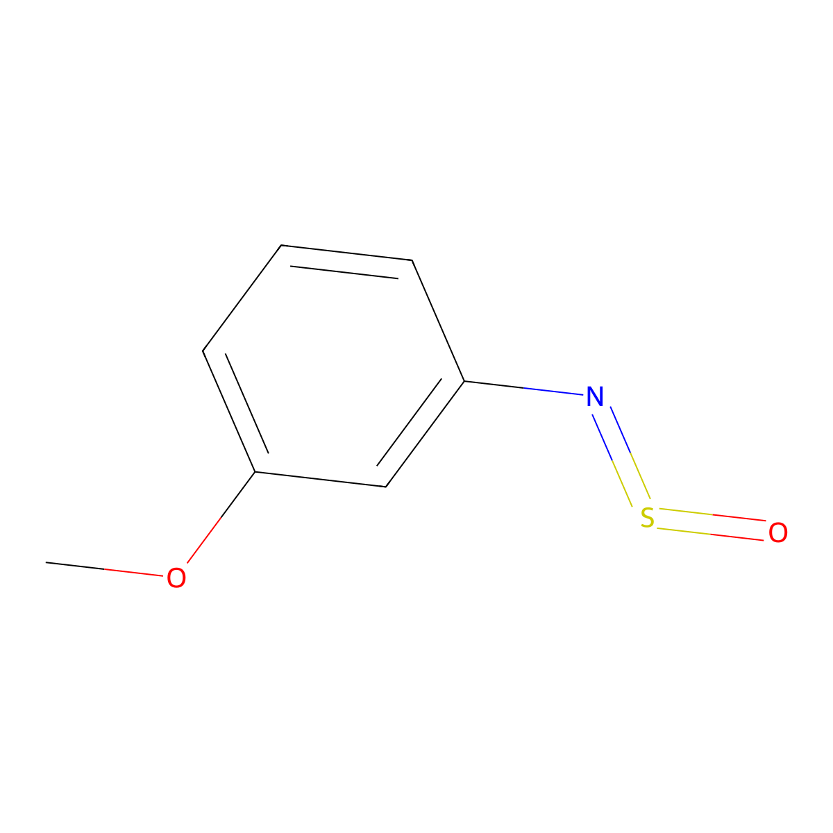 1-Methoxy-3-(sulfinylamino)benzene molecular structure, CAS 17420-00-7