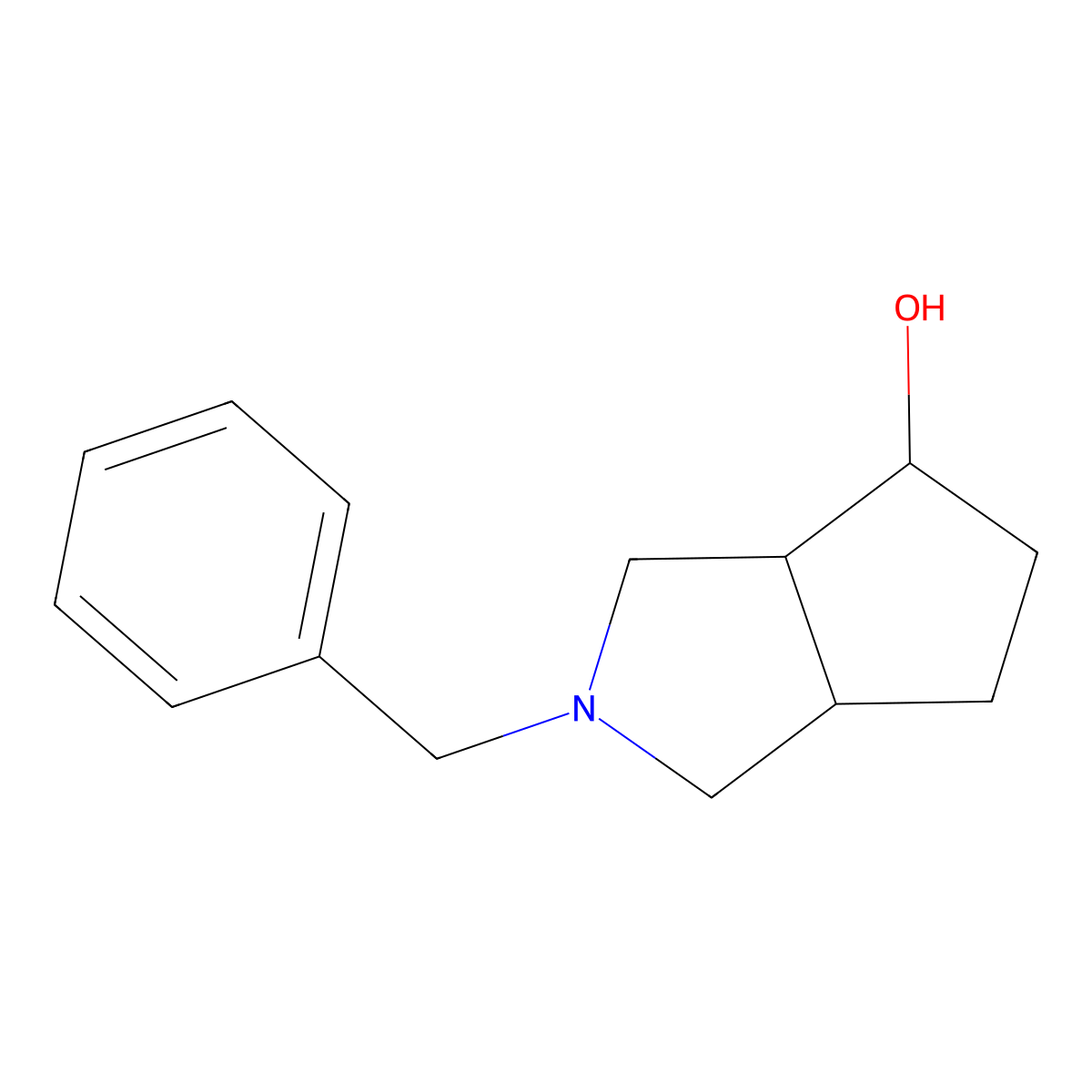 2-Benzyloctahydrocyclopenta[C]pyrrol-4-OL molecular structure, CAS 174201-00-4