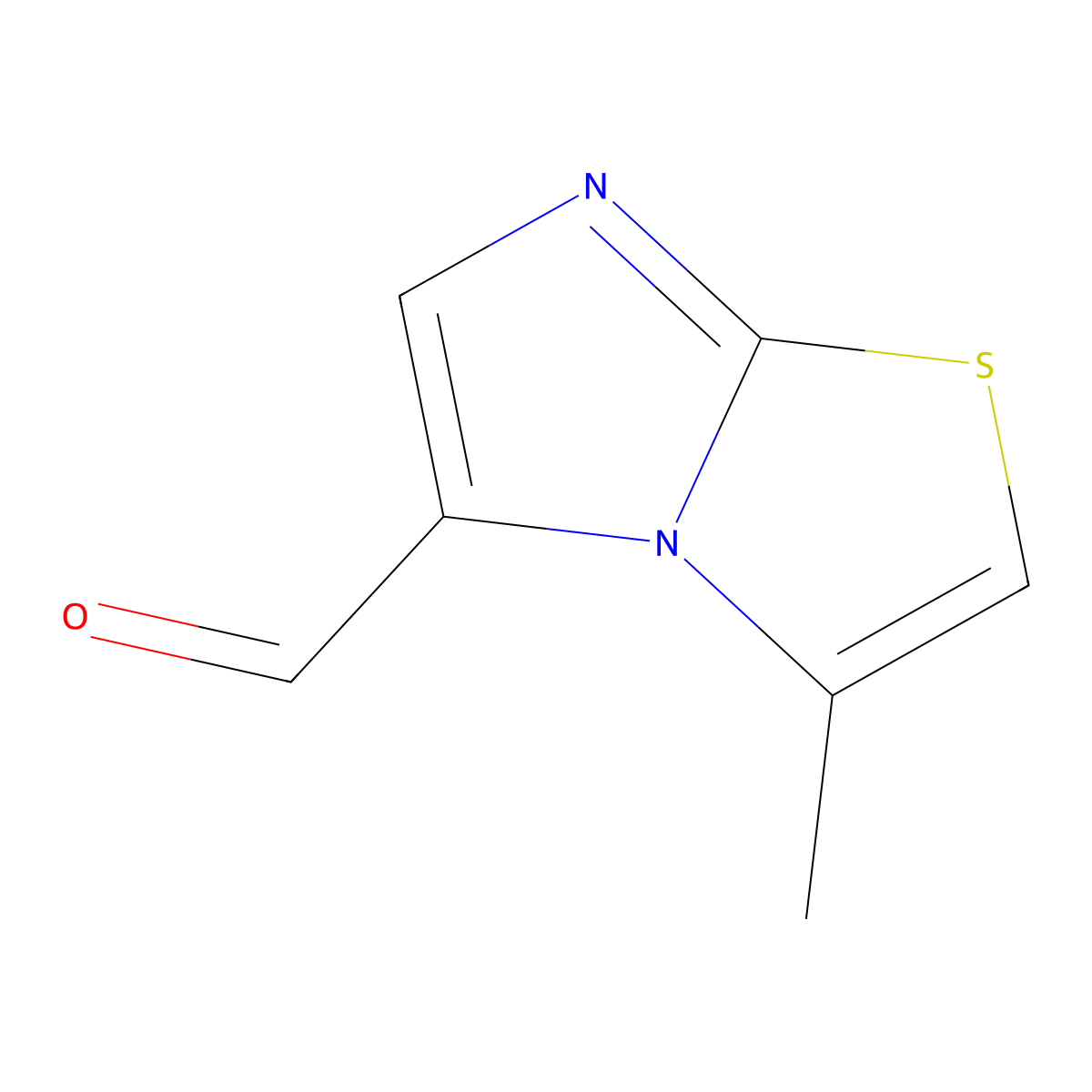 3-Methylimidazo(2,1-b)(1,3)thiazole-5-carbaldehyde molecular structure, CAS 174209-00-8
