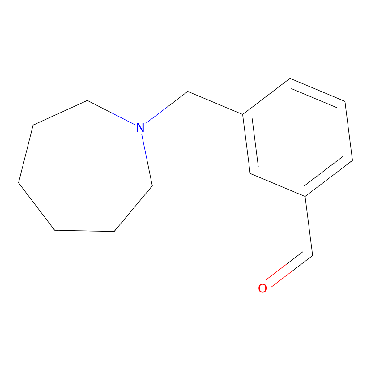 3-(Azepan-1-ylmethyl)benzaldehyde molecular structure, CAS 174213-15-1