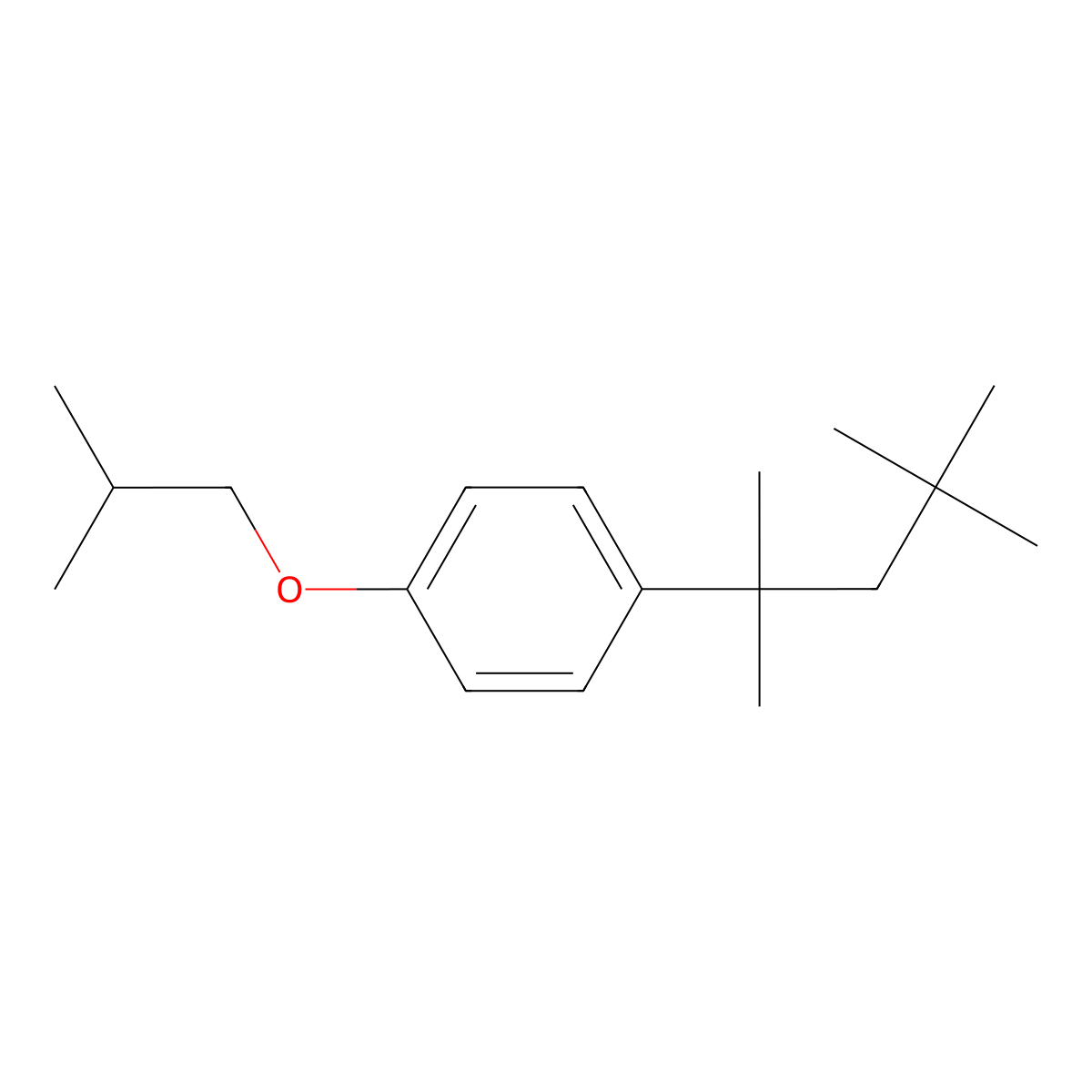 1-(2-Methylpropoxy)-4-(1,1,3,3-tetramethylbutyl)benzene molecular structure, CAS 174215-38-4