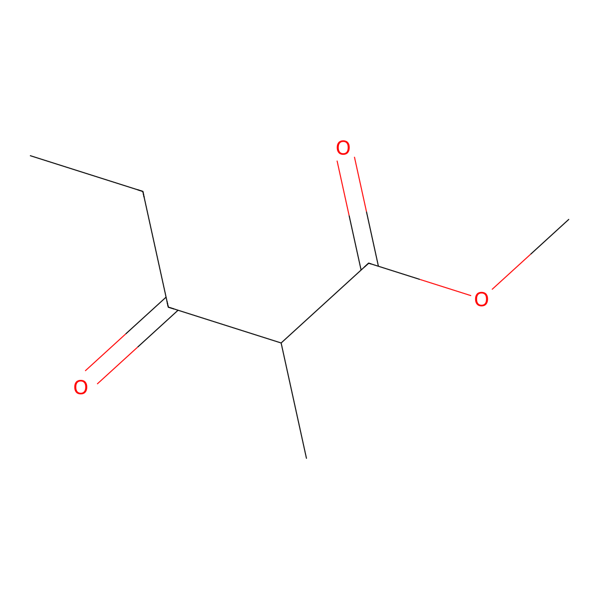 Methyl 2-methyl-3-oxopentanoate molecular structure, CAS 17422-12-7