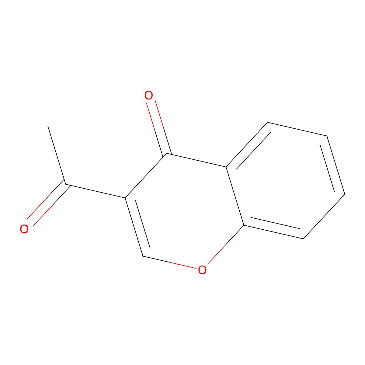 3-Acetylchromen-4-one molecular structure, CAS 17422-75-2