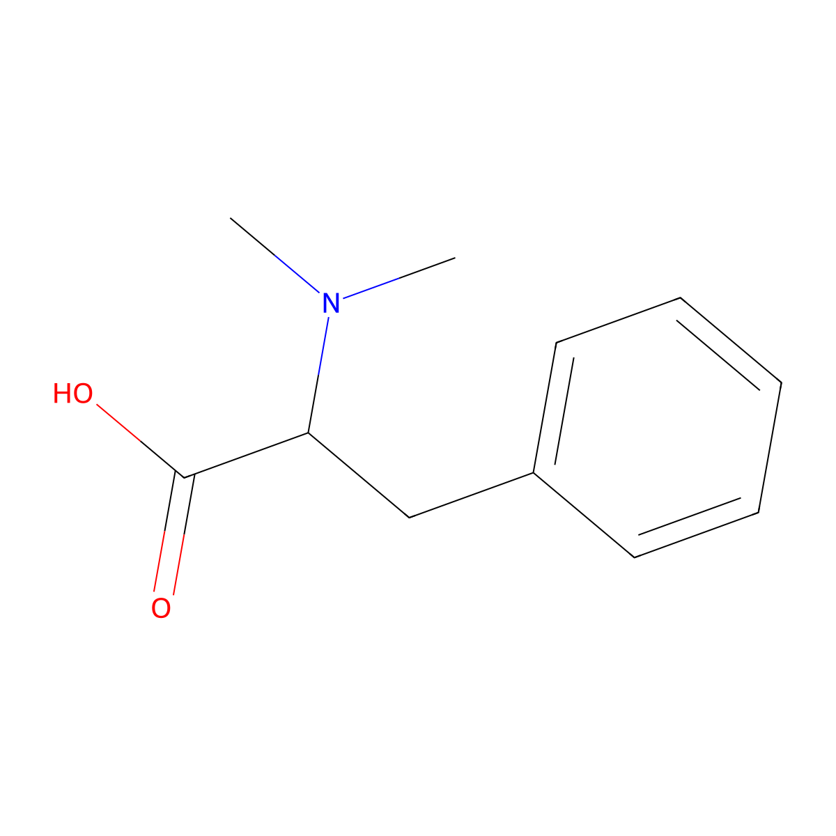 n,n-Dimethyl-d-phenylalanine molecular structure, CAS 174222-78-7