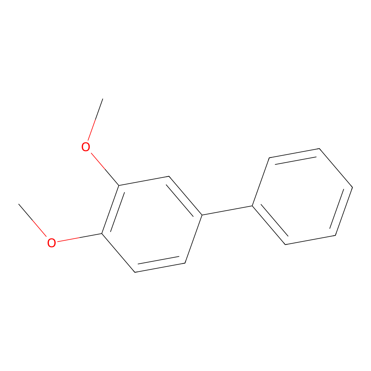 3,4-Dimethoxybiphenyl molecular structure, CAS 17423-55-1