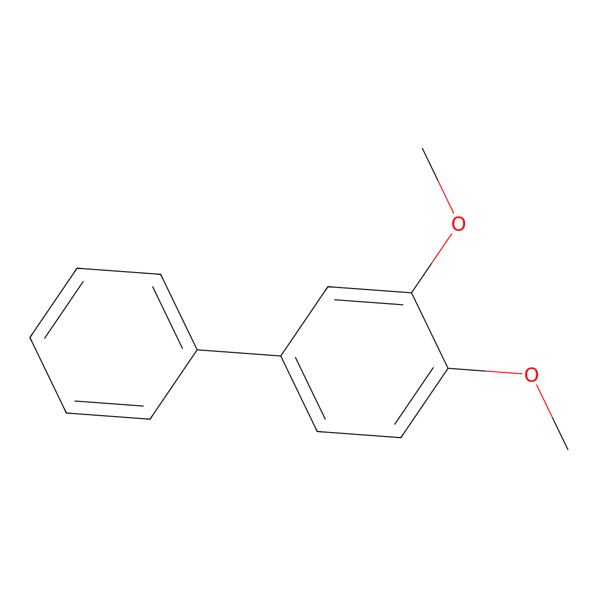 3,4-Dimethoxybiphenyl molecular structure, CAS 17423-55-1