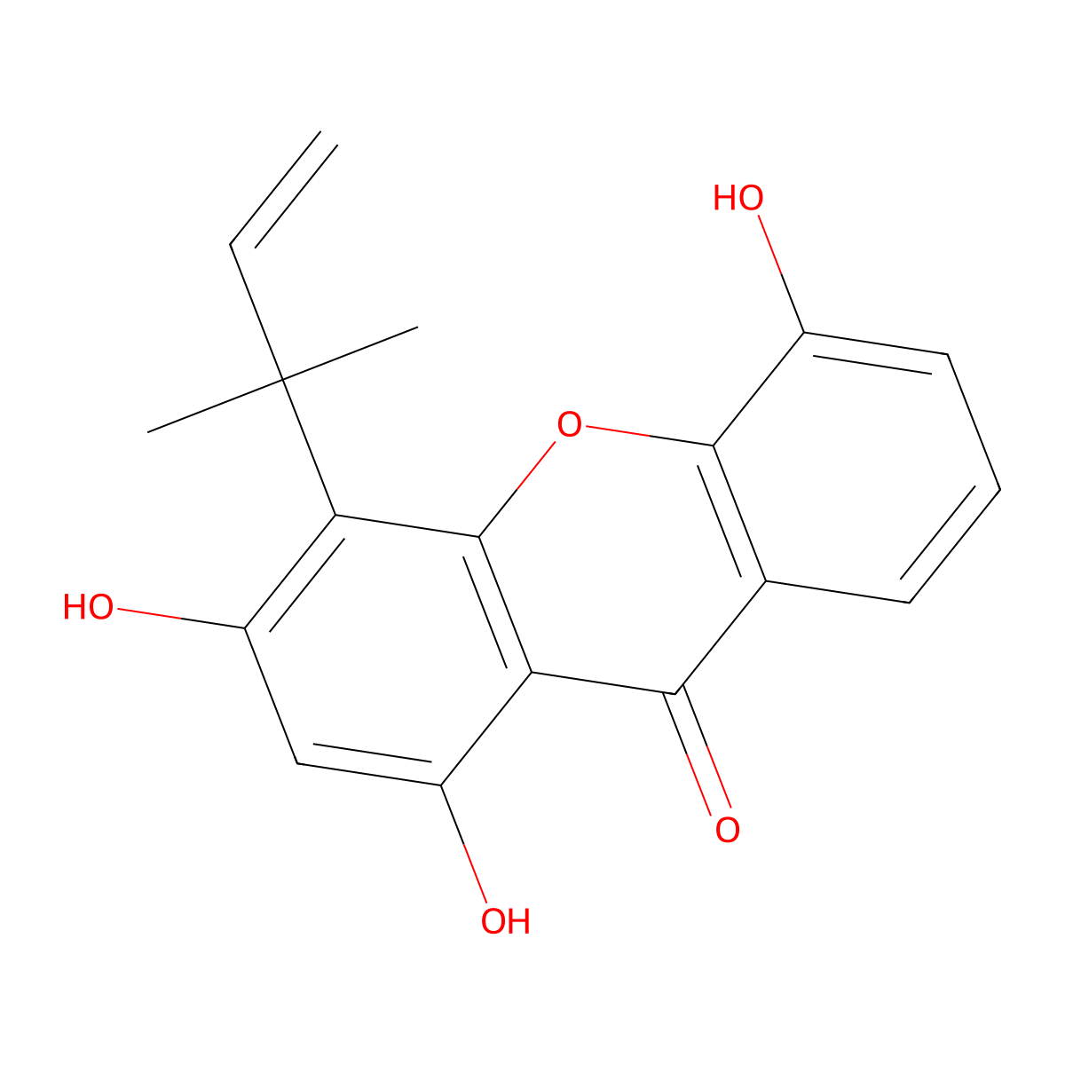 Pancixanthone A molecular structure, CAS 174232-30-5