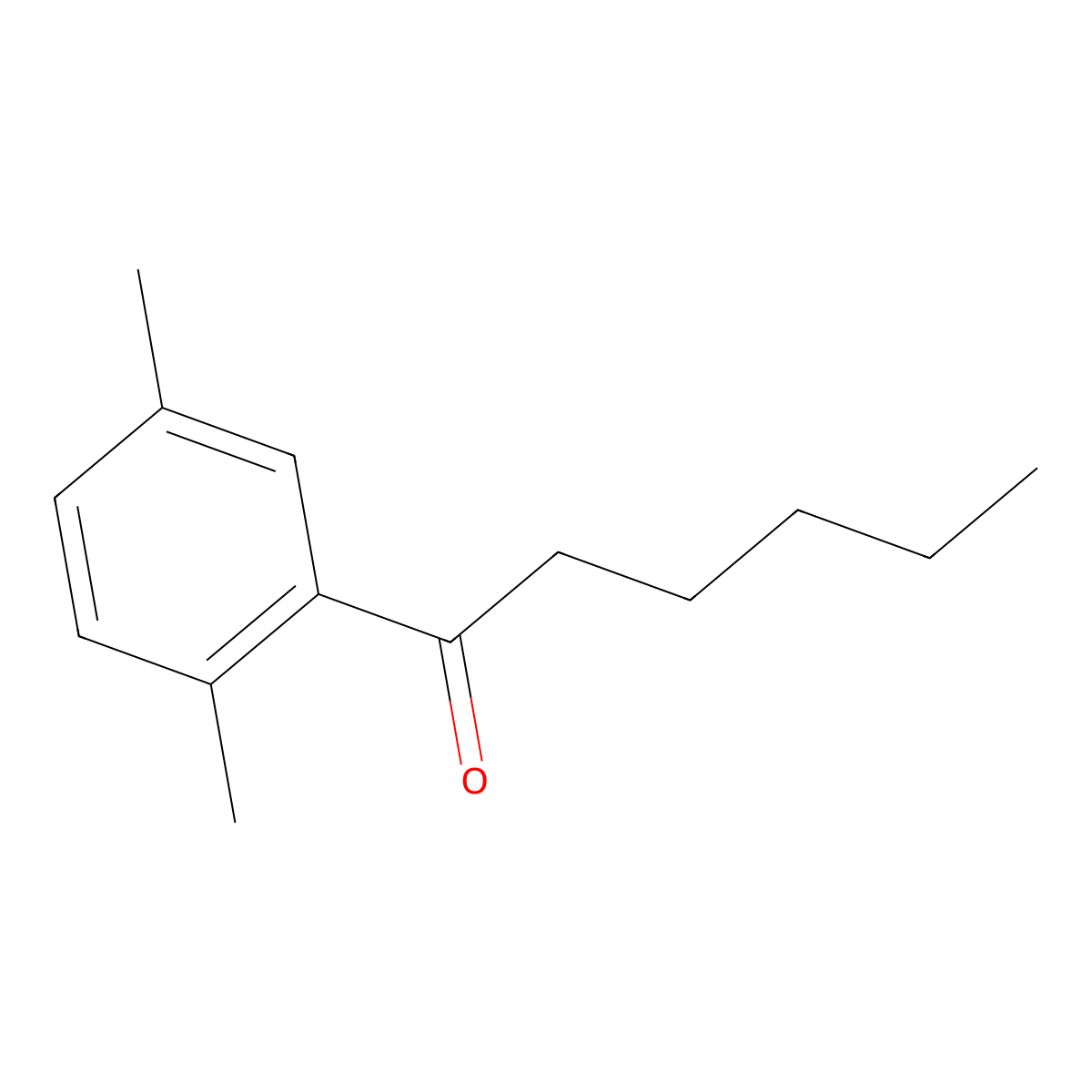 1-(2,5-Dimethylphenyl)hexan-1-one molecular structure, CAS 17424-48-5