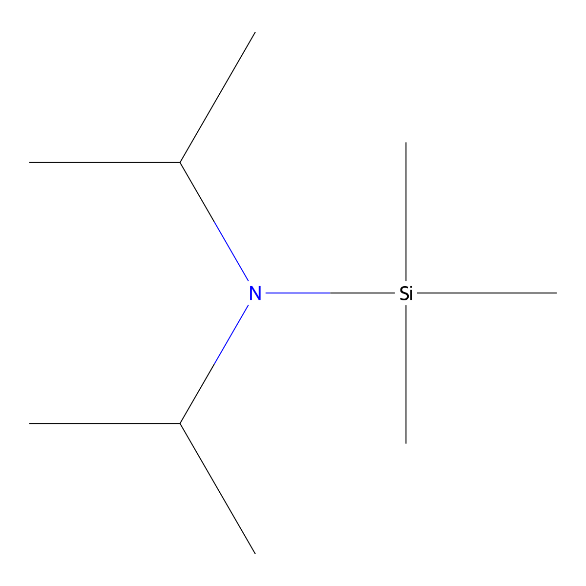N,N-Diisopropyltrimethylsilylamine molecular structure, CAS 17425-88-6
