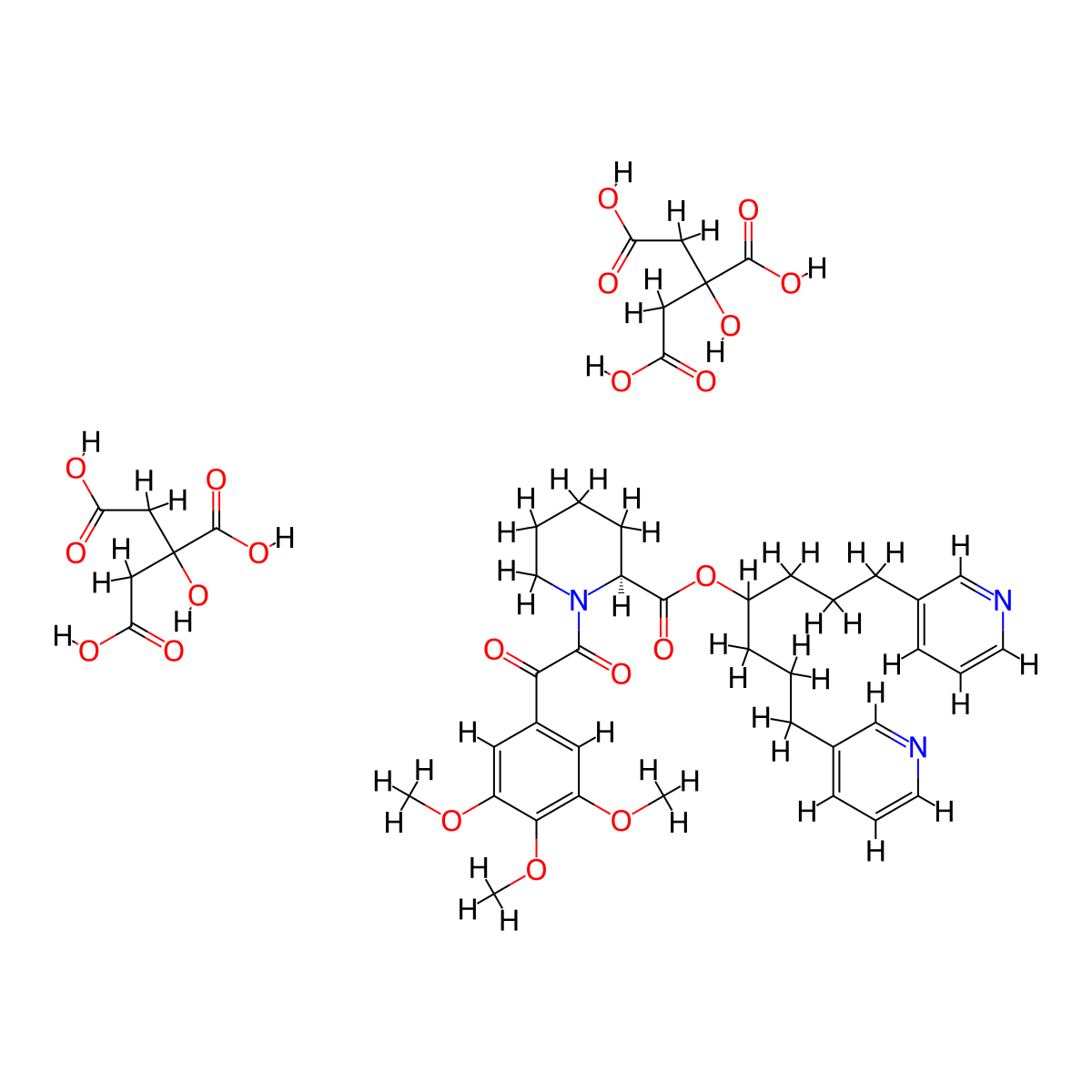 Biricodar Dicitrate molecular structure, CAS 174254-13-8