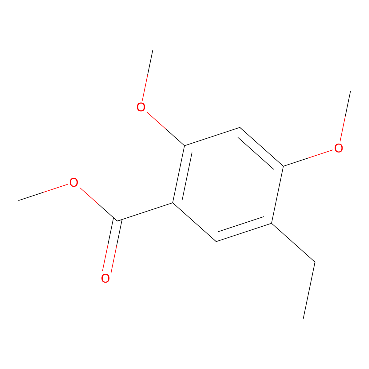 Methyl 5-ethyl-2,4-dimethoxybenzoate molecular structure, CAS 174261-31-5