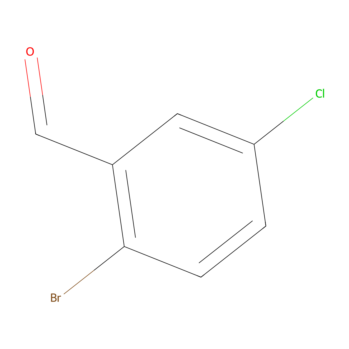 2-Bromo-5-chlorobenzaldehyde molecular structure, CAS 174265-12-4