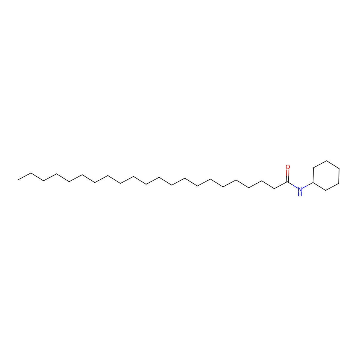 N-Cyclohexyldocosanamide molecular structure, CAS 17427-97-3