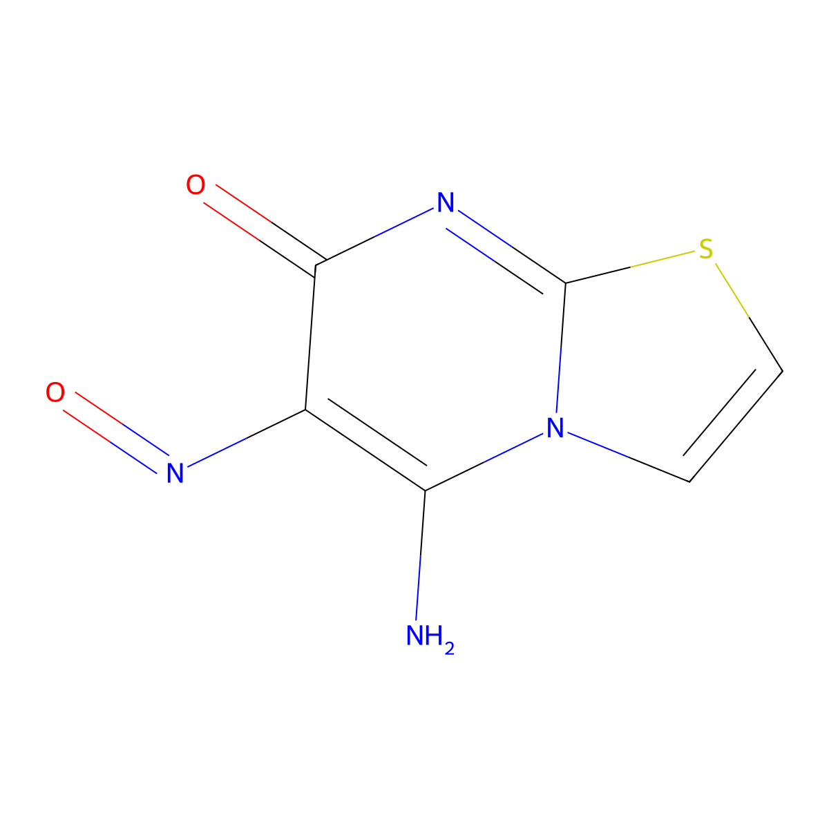 5-amino-6-nitroso-7H-[1,3]thiazolo[3,2-a]pyrimidin-7-one molecular structure, CAS 174279-85-7