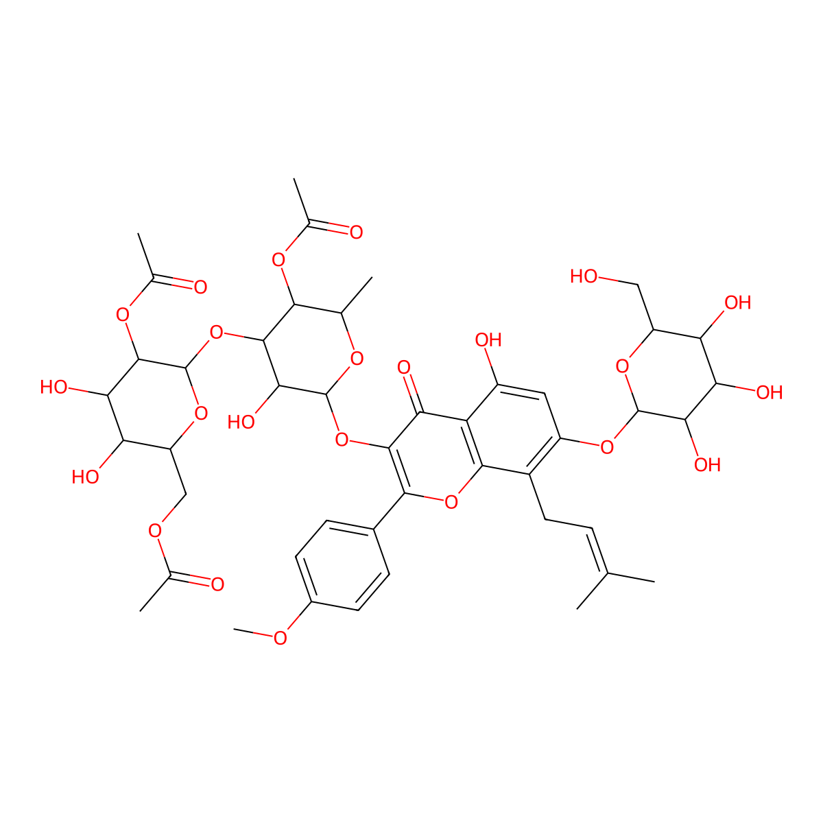 Epimedin K molecular structure, CAS 174286-13-6