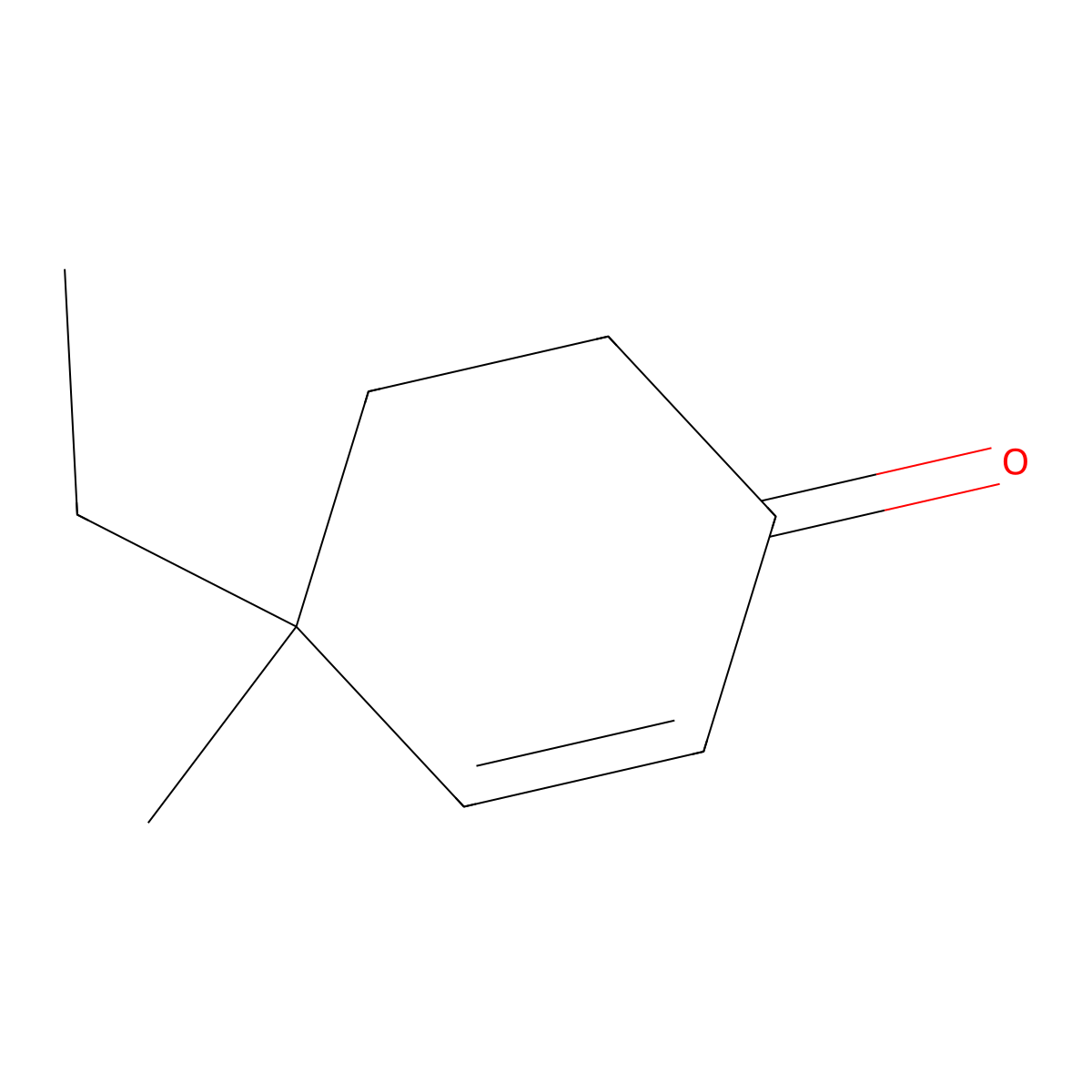 4-Ethyl-4-methylcyclohex-2-enone molecular structure, CAS 17429-32-2