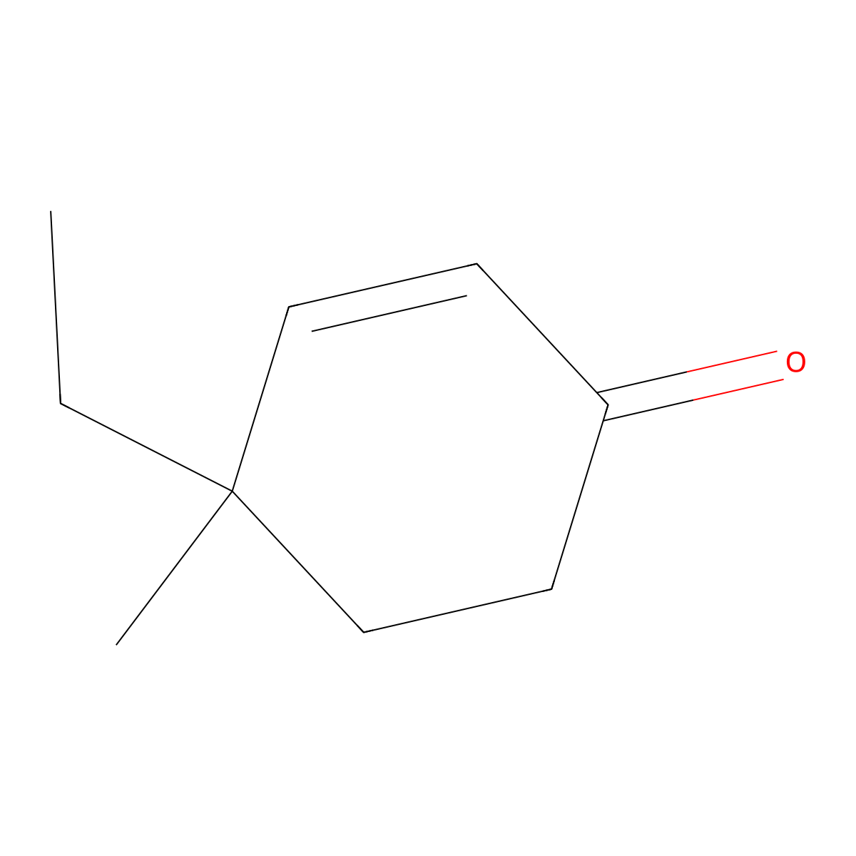 4-Ethyl-4-methylcyclohex-2-enone molecular structure, CAS 17429-32-2