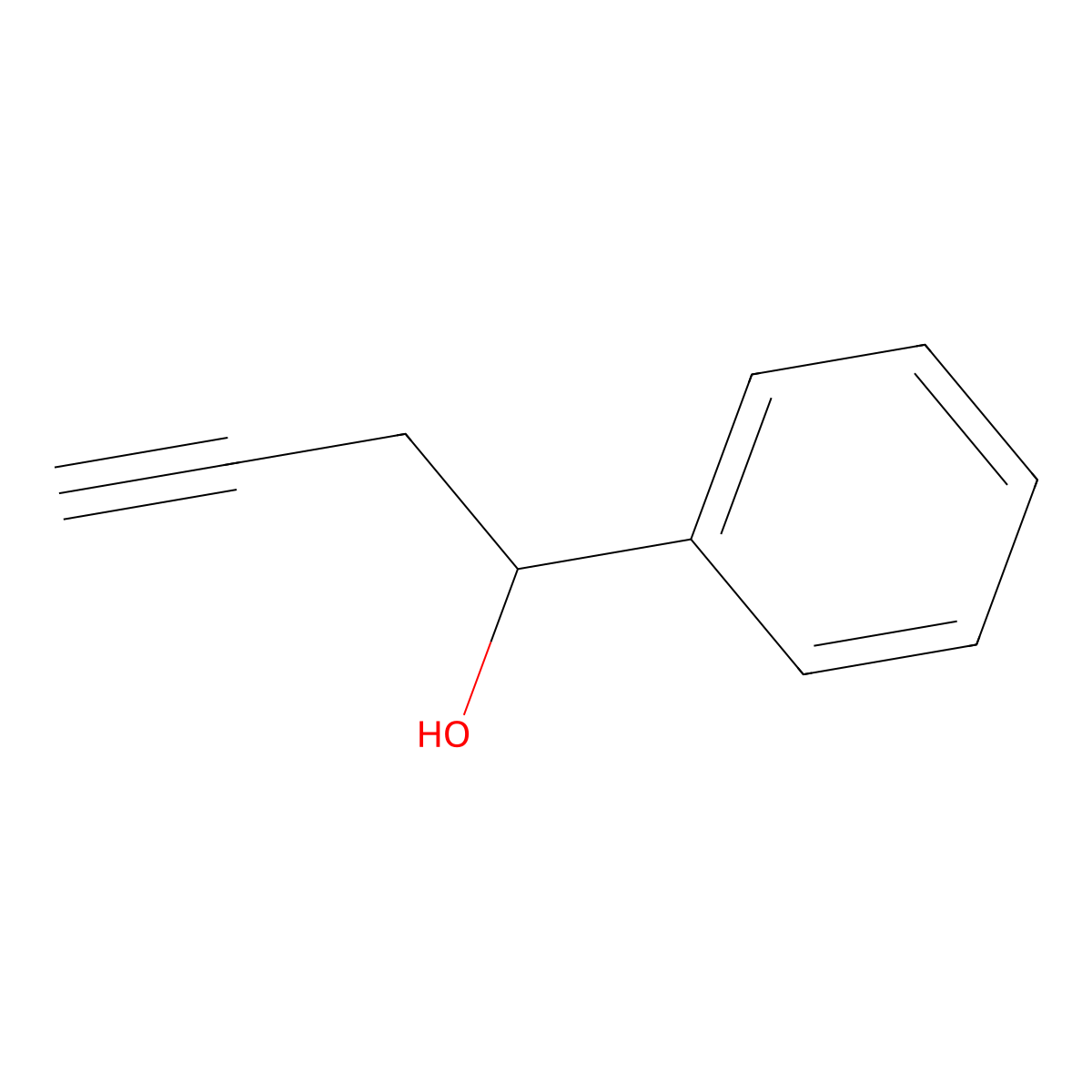 1-Phenylbut-3-yn-1-ol molecular structure, CAS 1743-36-8