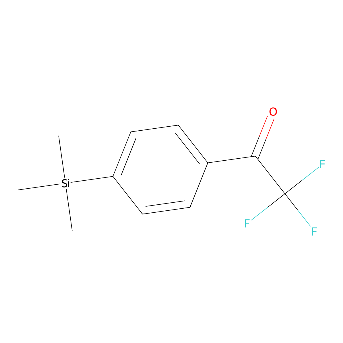 2,2,2-Trifluoro-1-(4-(trimethylsilyl)phenyl)ethanone molecular structure, CAS 174300-23-3