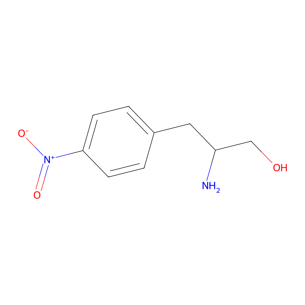 b-Amino-4-nitrobenzenepropanol molecular structure, CAS 174302-89-7