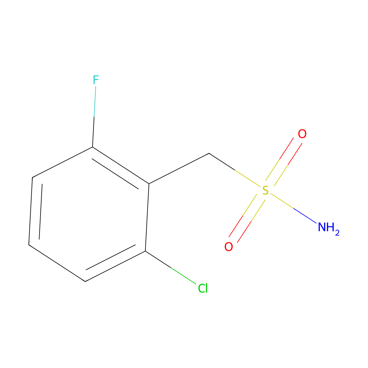 2-Chloro-6-fluorobenzenemethanesulfonamide molecular structure, CAS 174303-00-5