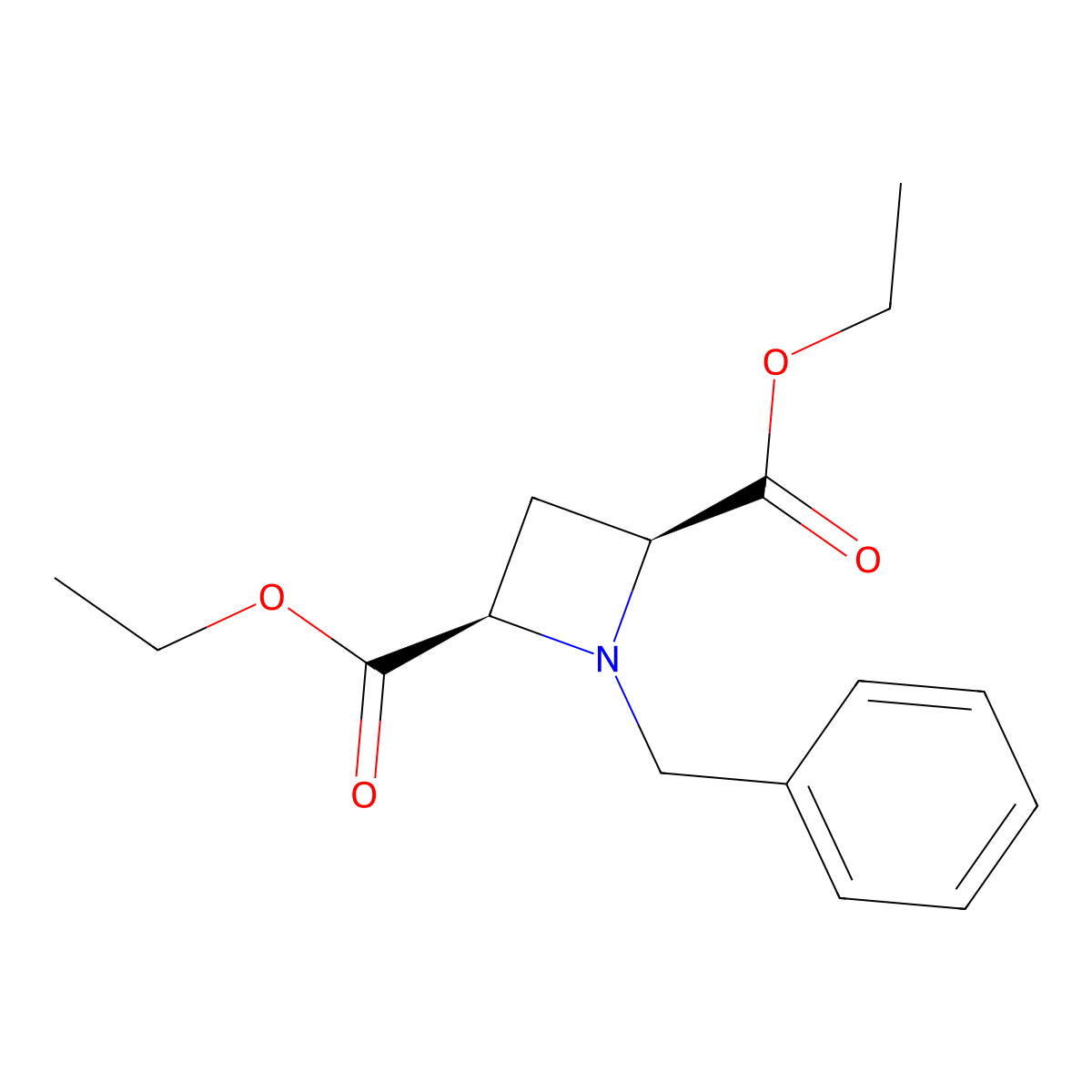 cis-Diethyl 1-benzylazetidine-2,4-dicarboxylate molecular structure, CAS 174309-28-5