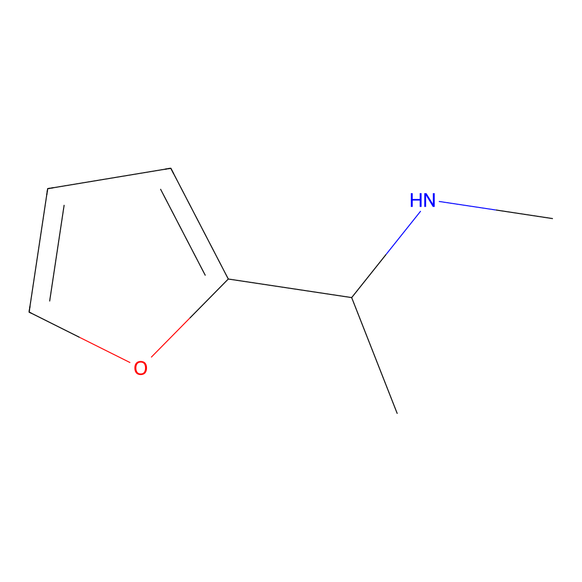 [1-(Furan-2-yl)ethyl](methyl)amine molecular structure, CAS 174316-27-9